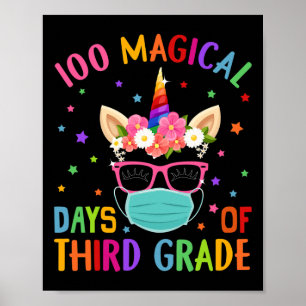 Magische Tage der Unicorn-Maske der dritten Klasse Poster