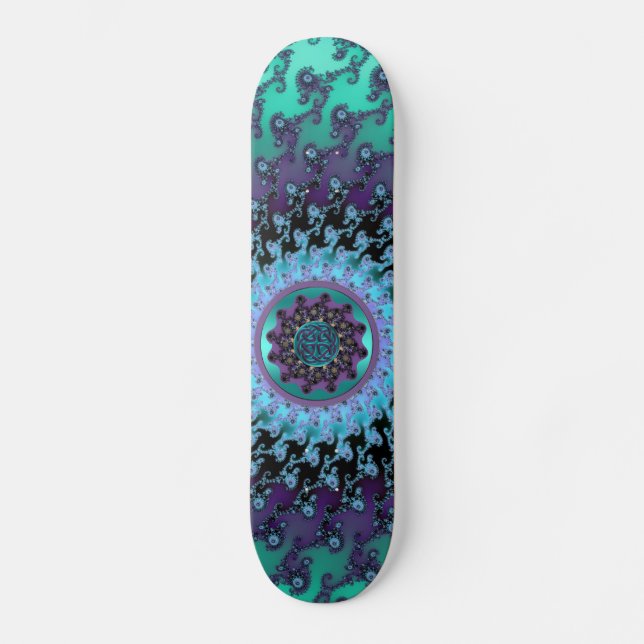 Magische Teppich-Fahrkeltische Mandala-Magie Skateboard (Vorderseite)