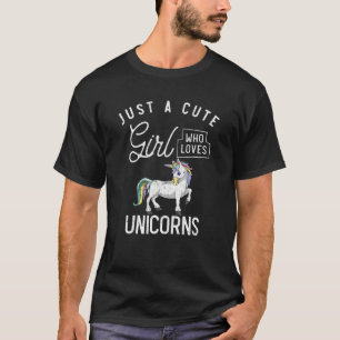 Magische Tierfrauen nur ein Niedliches Mädchen, da T-Shirt