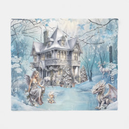 Magische und Whimsikale Weihnachtszucht Fleecedecke