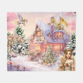 Magische und Whimsikale Weihnachtszucht Fleecedecke