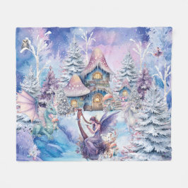 Magische und Whimsikale Weihnachtszucht Fleecedecke
