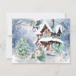Magische und Whimsikale Weihnachtszucht Mitteilungskarte
