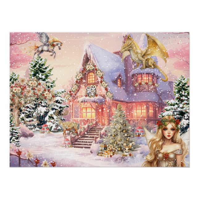 Magische und Whimsikale Weihnachtszucht Poster (Vorderseite)