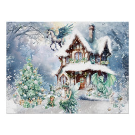 Magische und Whimsikale Weihnachtszucht Poster