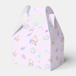 Magische Unicorn Regenbogengradientengeburtstag Geschenkschachtel