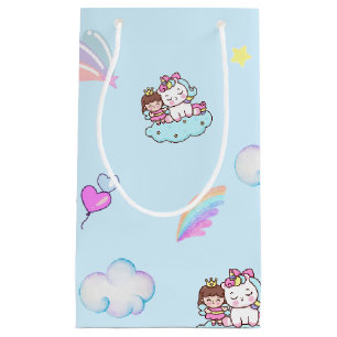 Magische Unicorn-Regenbogenmuster Kleine Geschenktüte