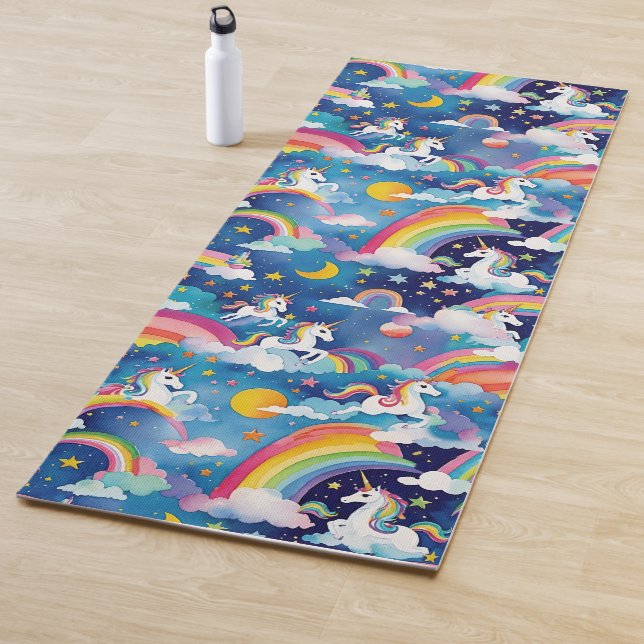 Magische Uniköre und Regenbogen Yogamatte (Beispiel)