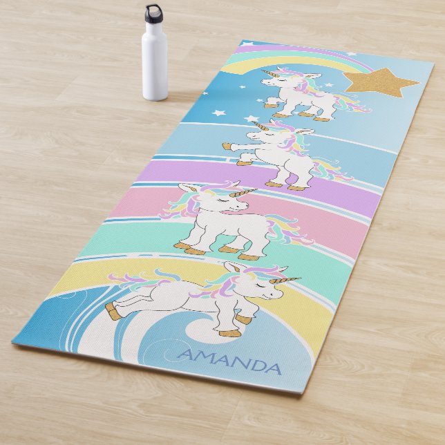 Magische Unikorne - Blue Yoga Mat Yogamatte (Beispiel)