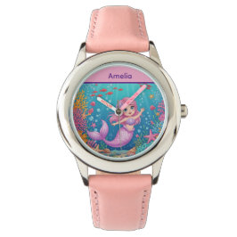 Magische Unterwasser-Meerjungfrau Kinder beobachte Armbanduhr