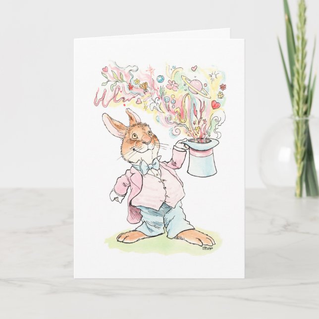 Magische Valentinerkarte Karte (Vorderseite)
