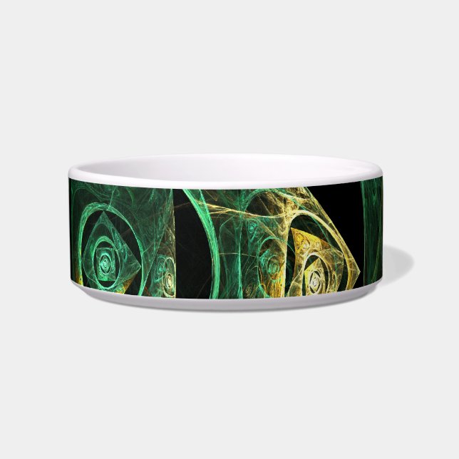 Magische Vibrationen Abstrakt Art Cat Bowl Napf (Vorderseite)
