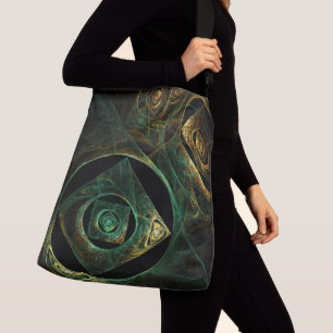 Magische Vibrationen Abstrakt Art Cross Body Tragetaschen Mit Langen Trägern