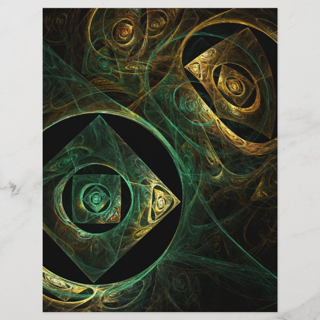 Magische Vibrationen Abstrakt Art Flyer (Vorne)