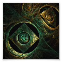Magische Vibrationen Abstrakt Art Foto drucken