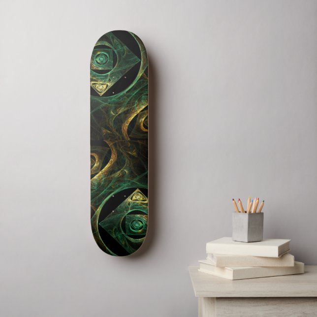 Magische Vibrationen Abstrakt Art Skateboard (Wandkunst)