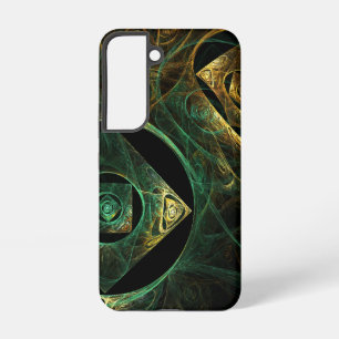 Magische Vibrationen Abstrakte fraktale Kunstgesta Samsung Galaxy Hülle