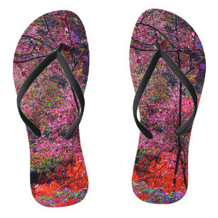 Magische Waldflecken Flip Flops