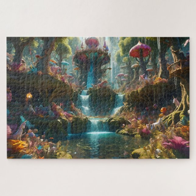 Magische Wasserfall Landschaft (Horizontal)