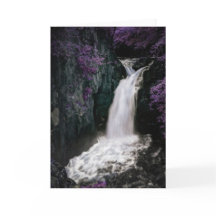 Magische Wasserfallgrußkarte