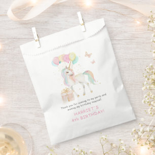 Magische Wasserfarbe Einhorn jedes Alters Geburtst Geschenktütchen