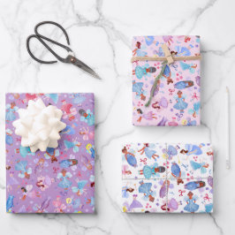 Magische Wasserfarben-Feien  Geschenkpapier Set