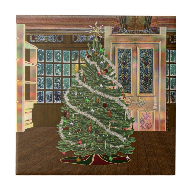 Magische Weihnachten Fliese (Vorderseite)