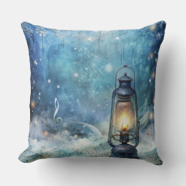 Magische Weihnachtsbahn Kissen - Vintager Winter