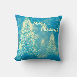 Magische Weihnachtsbaumen Frohe Weihnachten Kissen
