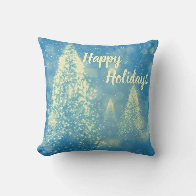 Magische Weihnachtsbaumen Kissen (Vorderseite)