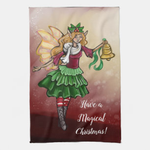 Magische Weihnachtsbrause Geschirrtuch