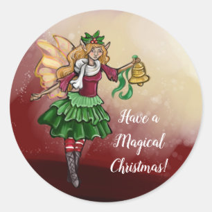 Magische Weihnachtsbrause Runder Aufkleber