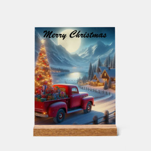 Magische Weihnachtsfeierablieferung Acrylschild