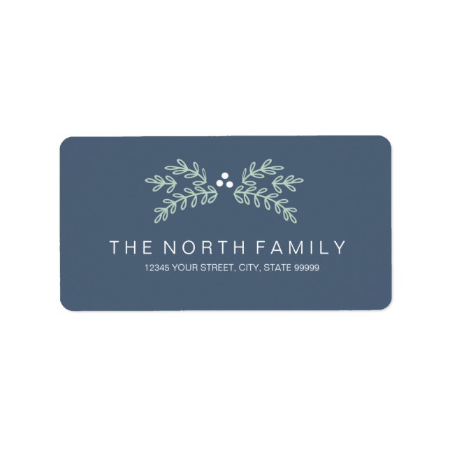 Magische Weihnachtsfrau-ID441 Adressaufkleber (Vorne)