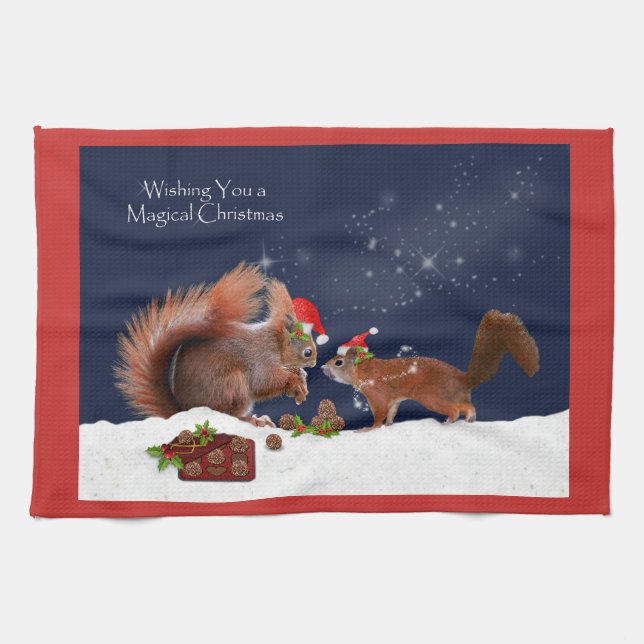 Magische Weihnachtsküche Handtuch (Horizontal)