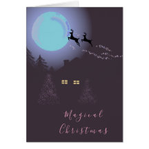 Magische Weihnachtsnacht Grüße Karten