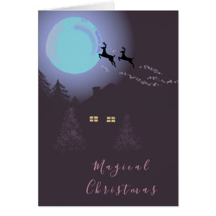 Magische Weihnachtsnacht Grüße Karten