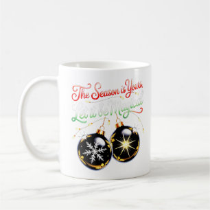 Magische Weihnachtsornamente Keramik Cozy Golden Kaffeetasse
