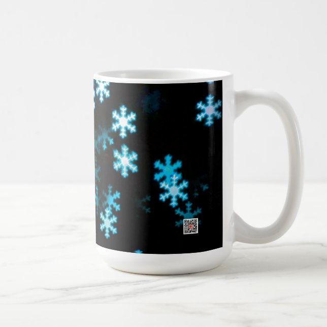 Magische Weihnachtsschneeflocken Kaffeetasse (Rechts)