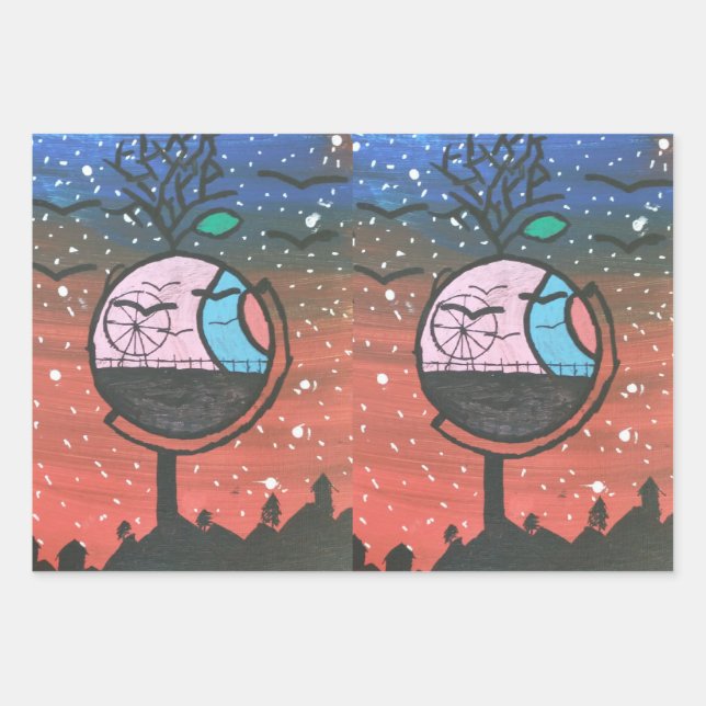 Magische Welt Geschenkpapier Set (Vorderseite)