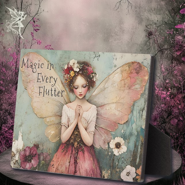 Magische Whimsical Fairy & Flower Garden mit Zitat Fotoplatte (Von Creator hochgeladen)