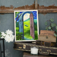 Magische Wiese Portal Art Print