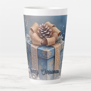 Magische Winter-Weihnachtsgeschenk-Szene Milchtasse