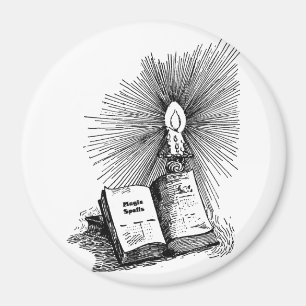 Magische Zauber Bucht Candle Witchcraft Magnet