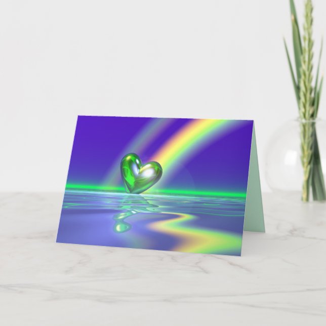 Magischen St Patrick Tagesherz Karte (Vorderseite)