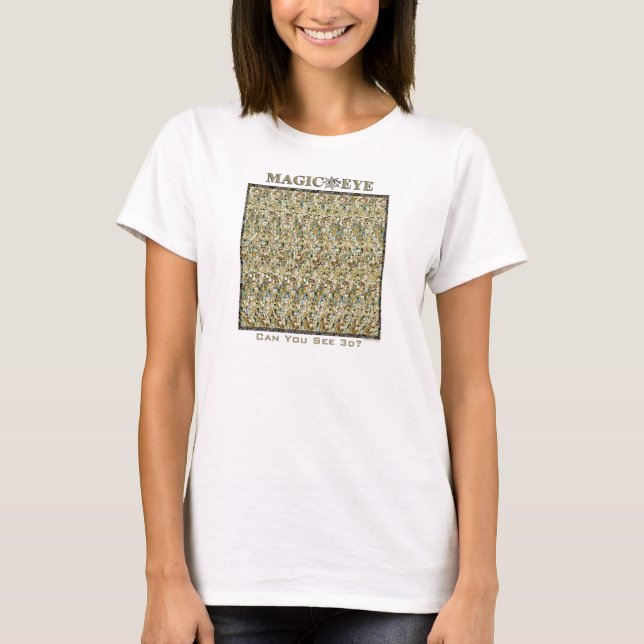 Magischer Augen- ® 3D "Trugbild-" T - Shirt (Vorderseite)