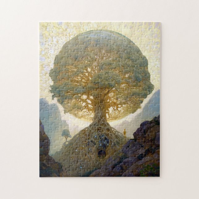 Magischer Baum des Lebens Surreale Natur Kunst (Vertikal)