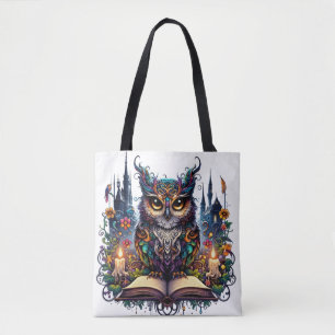 Magischer Bücher-Owl Tasche