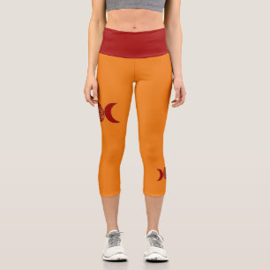 Magischer Dreifacher Mond - Geistige Blume des Leb Capri Leggings