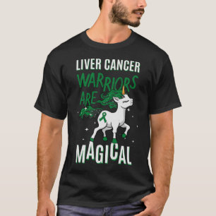 Magischer Einhorn-Grüne Schleife für den Krebskrie T-Shirt